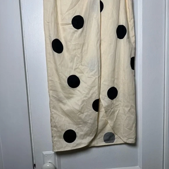 Future Collective x Jenny K. Lopez Faux Wrap Polkadot Midi Skirt Size 00 - Picture 6 of 13